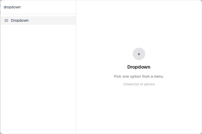 Insert menu open on Dropdown in the Questions group.