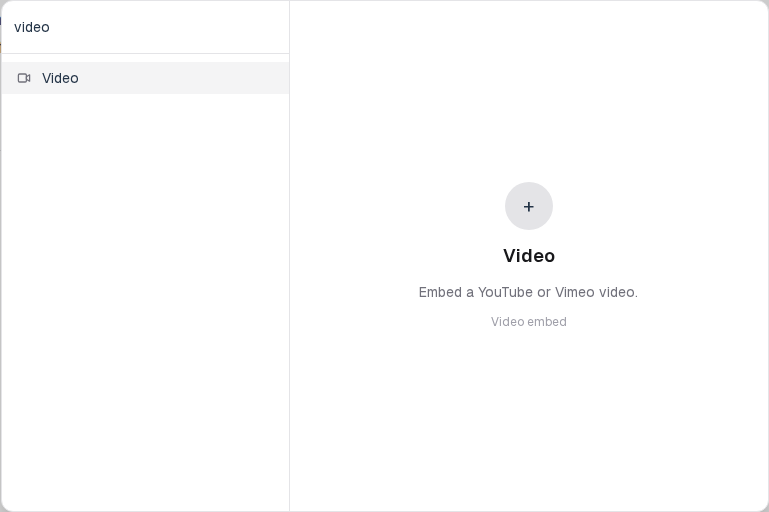 Insert menu open on Video in the Media group.